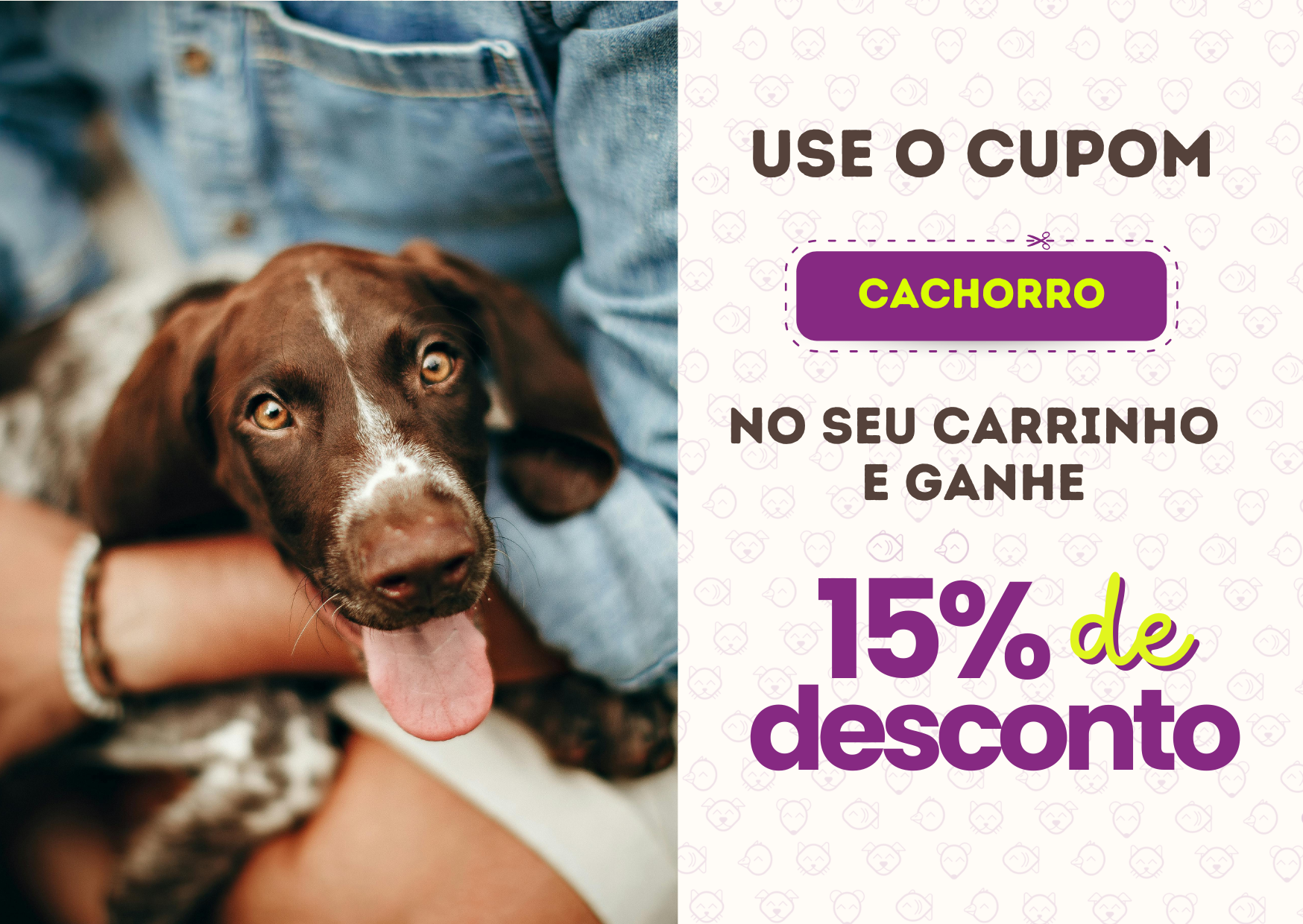 Popup Cupom Cachorros